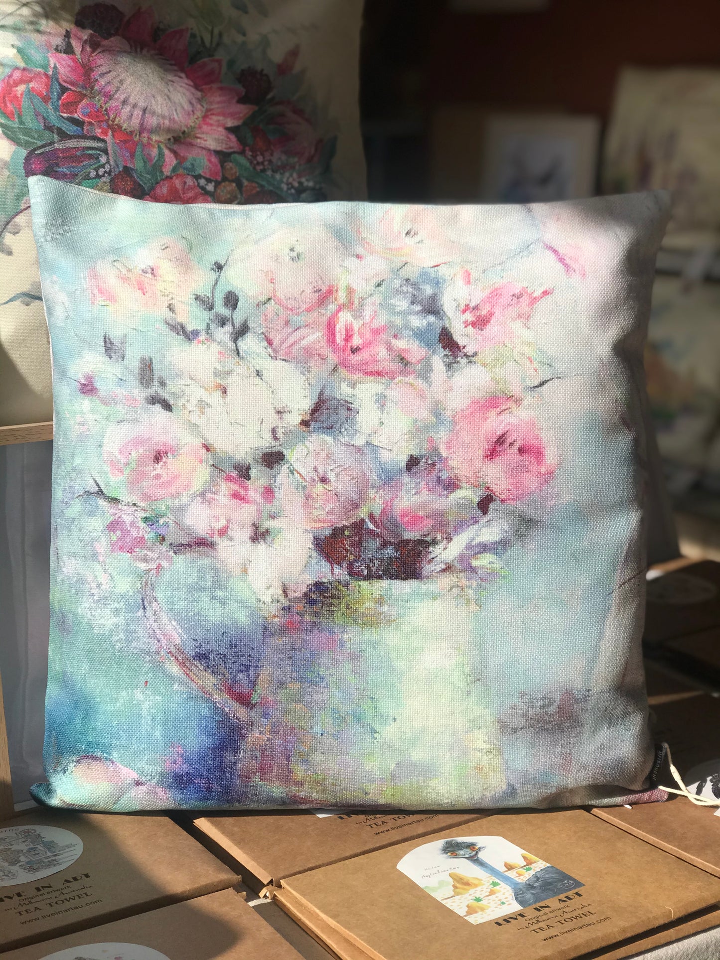 Flower still life cushion covers