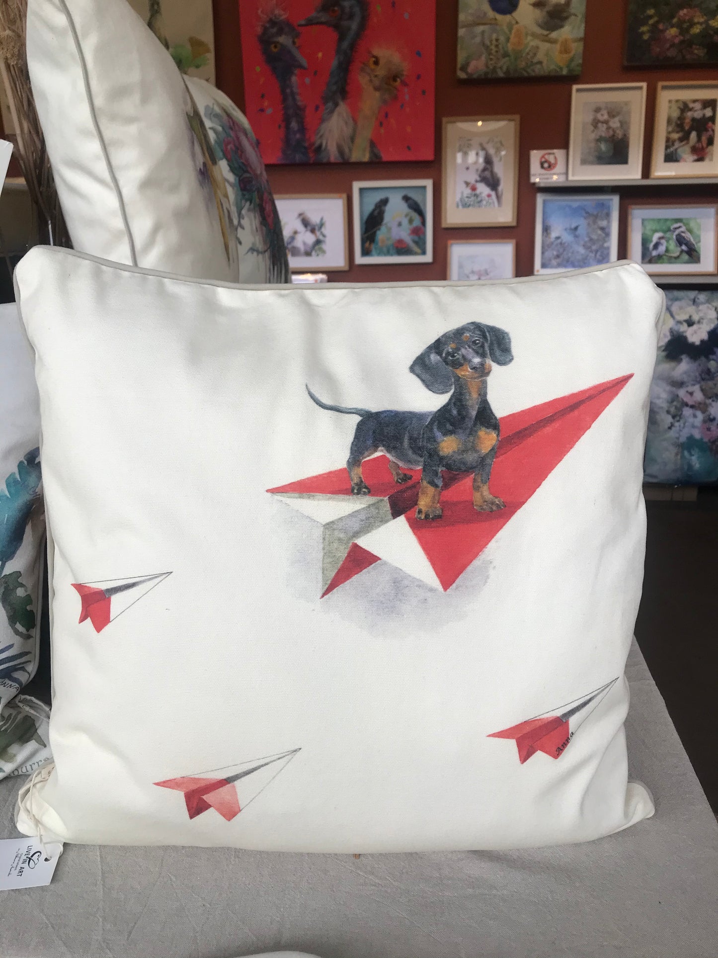 Dachshund cushion cover