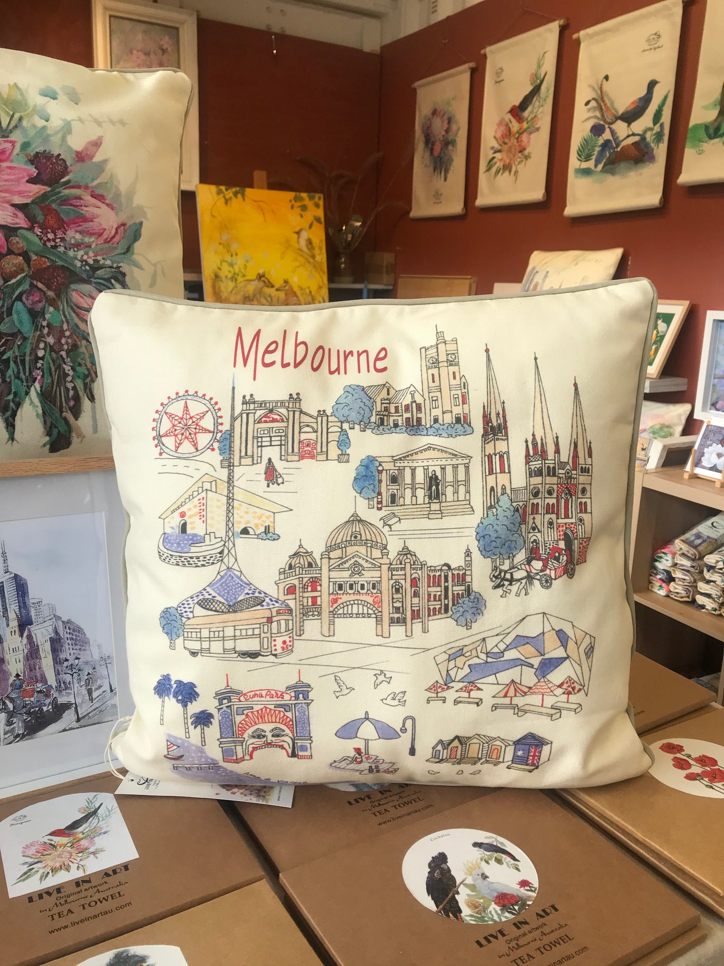 Melbourne city cushion cover