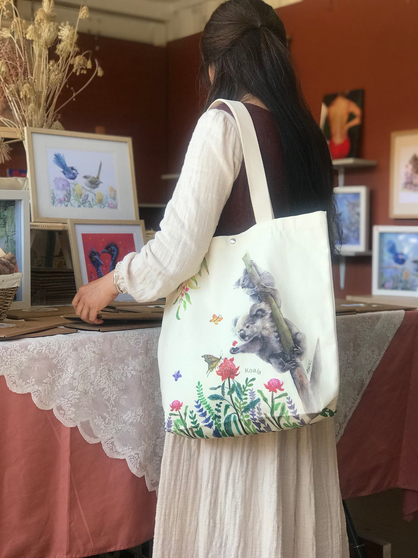 Koala Tote Bag,art bag,gift,Australian animal