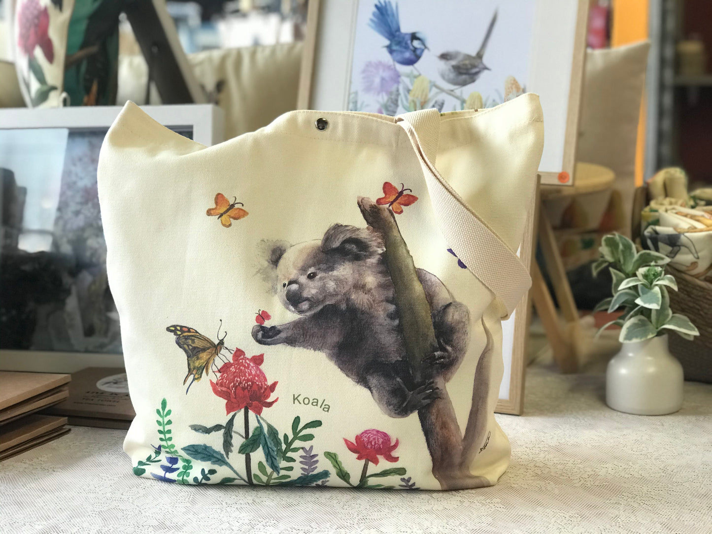 Koala Tote Bag,art bag,gift,Australian animal