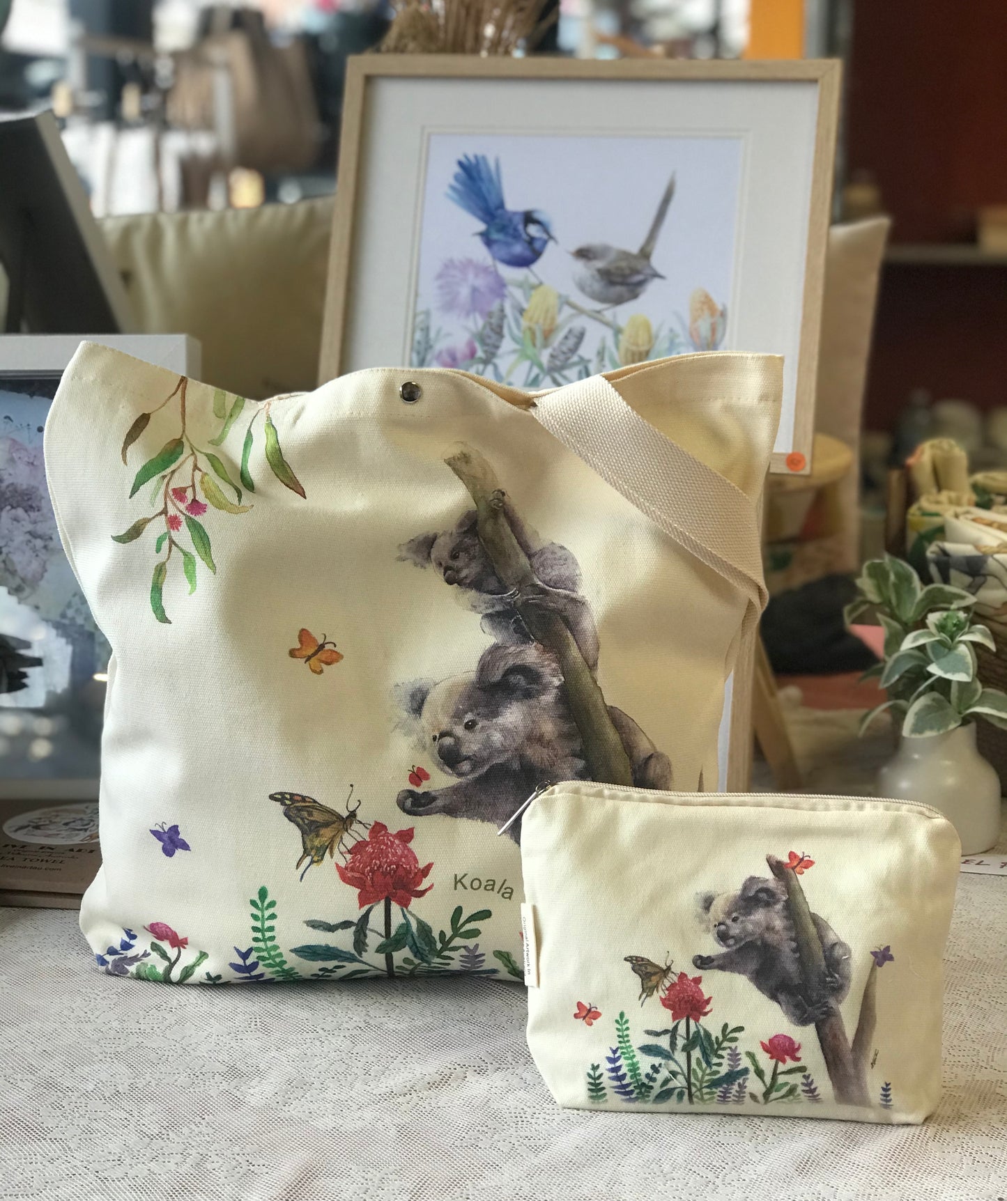 Koala Tote Bag,art bag,gift,Australian animal