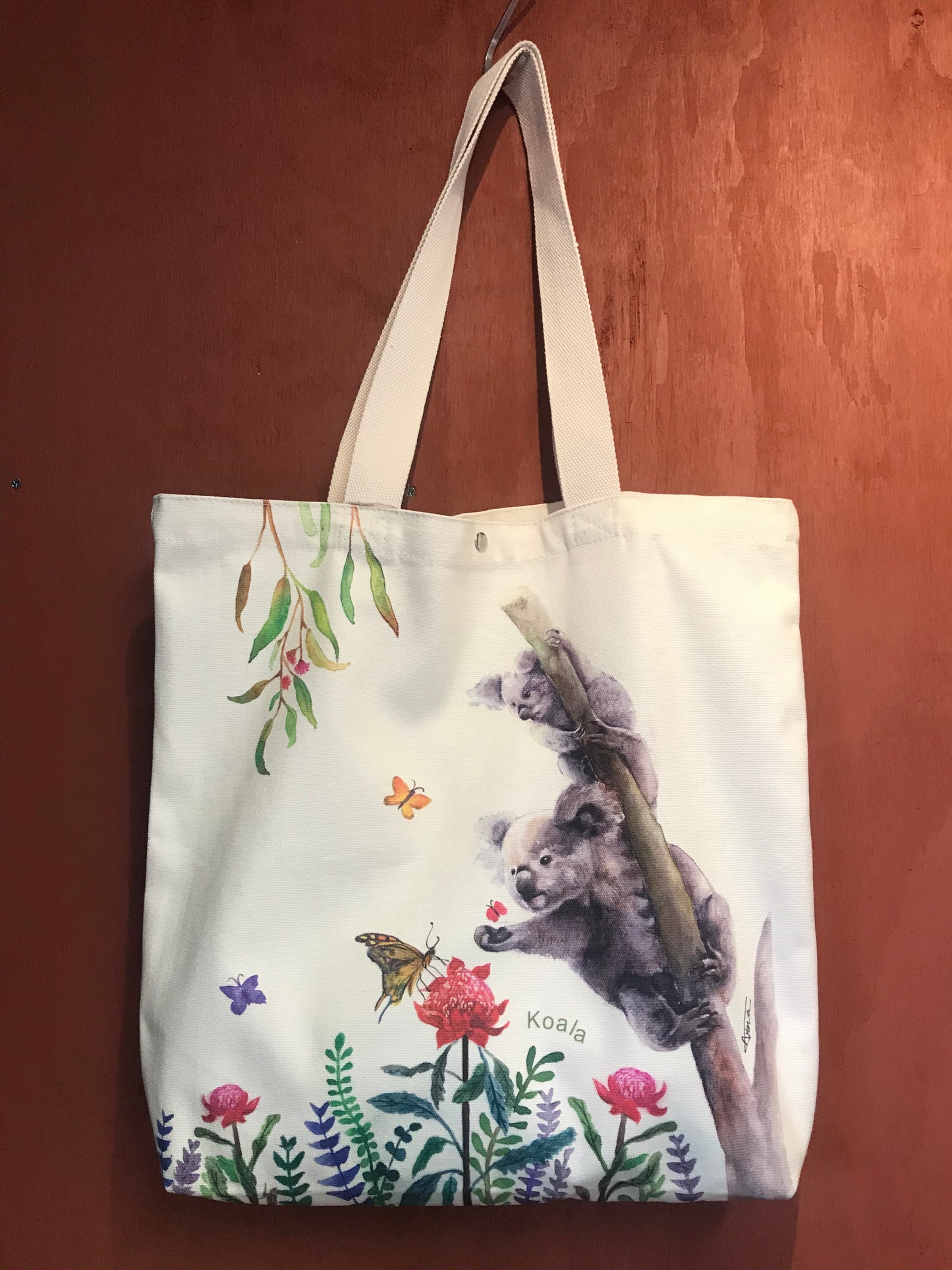 Koala Tote Bag,art bag,gift,Australian animal