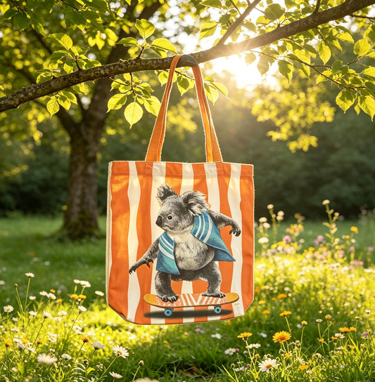 Skating Koala Tote bag