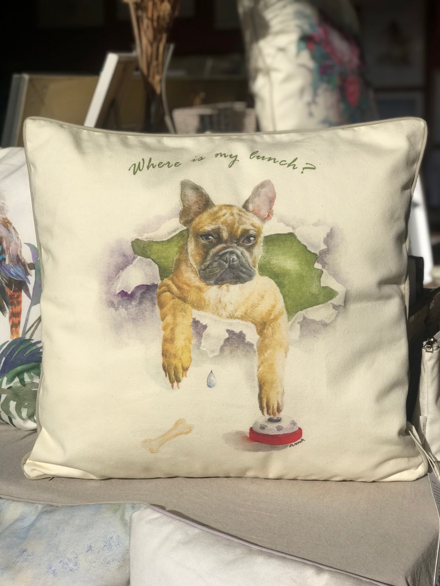 French Bulldog cushion cover