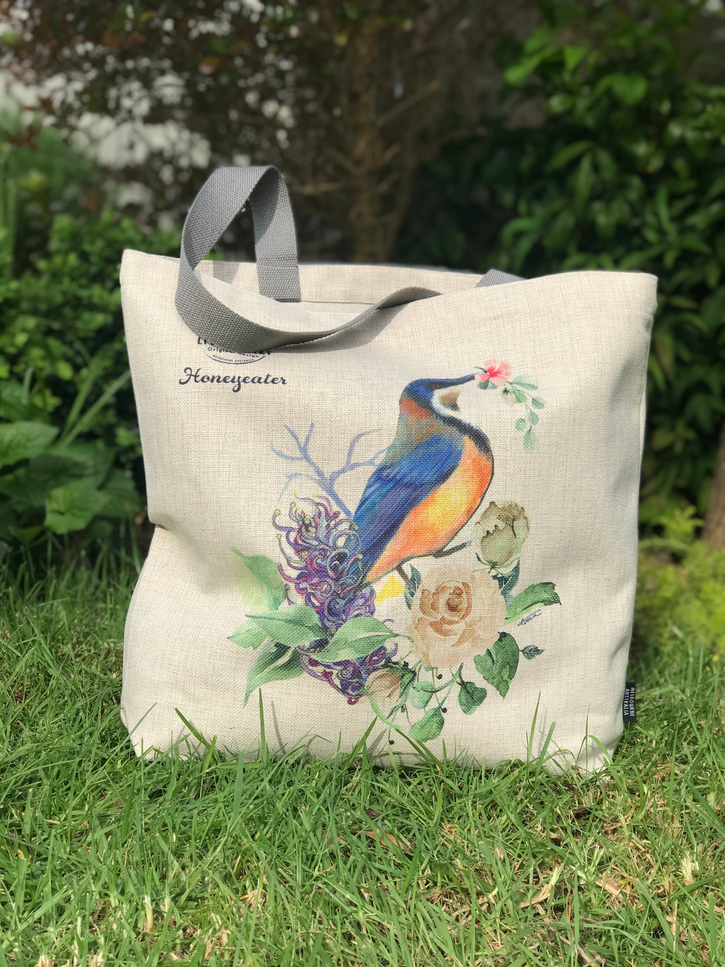 Honeyeater Tote bag,Art bag,Gift,Australian Bird